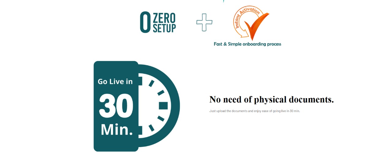 No Physical Documents Required - Digital Payment Gateway